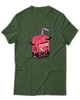 T-Shirt Αντρικό - Vampire Juice - Color Thumbnail Κυπαρισσί