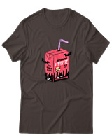 T-Shirt Αντρικό - Vampire Juice - Color Thumbnail Καφέ