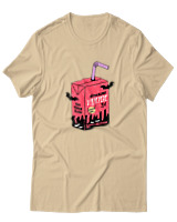 T-Shirt Αντρικό - Vampire Juice - Color Thumbnail Μπεζ
