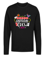 Μακρυμάνικο Μακό - Vegas Birthday Crew - Color Thumbnail Μαύρο