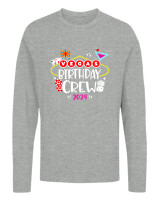 Μακρυμάνικο Μακό - Vegas Birthday Crew - Color Thumbnail Γκρι Μελανζέ