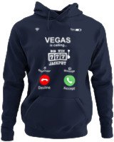 Φούτερ με κουκούλα - Vegas Is Calling - Color Thumbnail Navy Blue