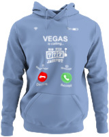 Φούτερ με κουκούλα - Vegas Is Calling - Color Thumbnail Blue Carolina