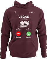 Φούτερ με κουκούλα - Vegas Is Calling - Color Thumbnail Marron