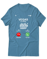 T-Shirt  Γυναικείο - Vegas Is Calling - Color Thumbnail Τυρκουάζ