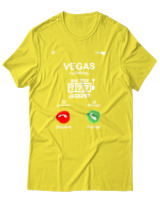 T-Shirt  Γυναικείο - Vegas Is Calling - Color Thumbnail Κίτρινο