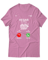 T-Shirt  Γυναικείο - Vegas Is Calling - Color Thumbnail Ροζ