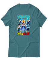 T-Shirt Αντρικό - Vegeta - Color Thumbnail Μπλε Πράσινο