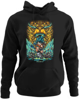 Φούτερ με κουκούλα - Vegeta Goku Fusion - Color Thumbnail Μαύρο