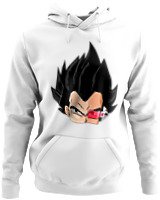 Φούτερ με κουκούλα - Vegeta Mode - Color Thumbnail ΄Ασπρο