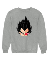 Φούτερ χωρίς κουκούλα Γυναικείο - Vegeta Mode - Color Thumbnail Γκρι Μελανζέ