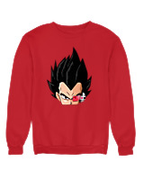 Φούτερ χωρίς κουκούλα Γυναικείο - Vegeta Mode - Color Thumbnail Κόκκινο