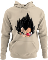 Φούτερ με κουκούλα - Vegeta Mode - Color Thumbnail Μπέζ