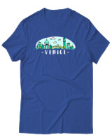 T-Shirt Αντρικό - Venice - Color Thumbnail Μπλε Ρουά