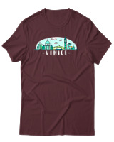 T-Shirt Αντρικό - Venice - Color Thumbnail Μπορντό