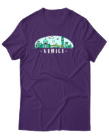 T-Shirt Αντρικό - Venice - Color Thumbnail Σκούρο Μωβ