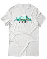 T-Shirt Αντρικό - Venice - Color Thumbnail Άσπρο