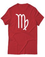 T-Shirt Αντρικό - Virgo Just Lines - Color Thumbnail Κόκκινο