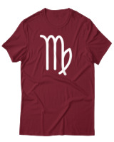 T-Shirt Αντρικό - Virgo Just Lines - Color Thumbnail Σκούρο Κόκκινο