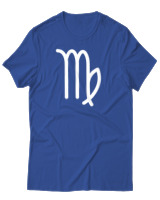 T-Shirt Αντρικό - Virgo Just Lines - Color Thumbnail Μπλε Ρουά