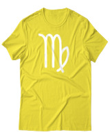 T-Shirt Αντρικό - Virgo Just Lines - Color Thumbnail Κίτρινο
