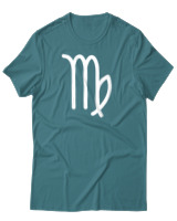 T-Shirt Αντρικό - Virgo Just Lines - Color Thumbnail Μπλε Πράσινο