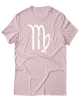 T-Shirt Αντρικό - Virgo Just Lines - Color Thumbnail Απαλό Ροζ