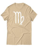 T-Shirt Αντρικό - Virgo Just Lines - Color Thumbnail Μπεζ