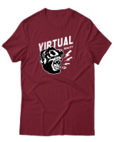 T-Shirt Αντρικό - Virtual Reality Gorilla - Color Thumbnail Σκούρο Κόκκινο