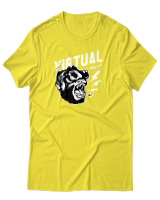 T-Shirt Αντρικό - Virtual Reality Gorilla - Color Thumbnail Κίτρινο