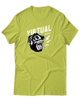 T-Shirt Αντρικό - Virtual Reality Gorilla - Color Thumbnail Λαχανί