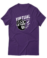 T-Shirt Αντρικό - Virtual Reality Gorilla - Color Thumbnail Σκούρο Μωβ