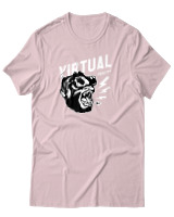 T-Shirt Αντρικό - Virtual Reality Gorilla - Color Thumbnail Απαλό Ροζ
