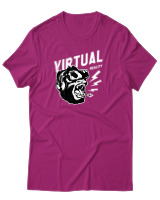 T-Shirt Αντρικό - Virtual Reality Gorilla - Color Thumbnail Φουξια