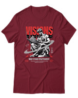 T-Shirt Αντρικό - Visions Of The Future - Color Thumbnail Σκούρο Κόκκινο