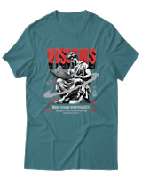 T-Shirt Αντρικό - Visions Of The Future - Color Thumbnail Μπλε Πράσινο