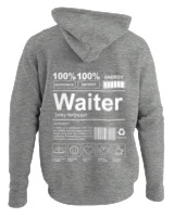 Φούτερ με κουκούλα - Waiter - Color Thumbnail Γκρι Μελανζέ
