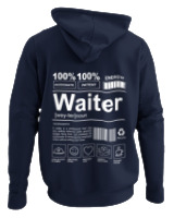 Φούτερ με κουκούλα - Waiter - Color Thumbnail Navy Blue