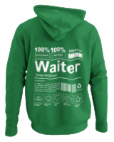 Φούτερ με κουκούλα - Waiter - Color Thumbnail Kelly Green