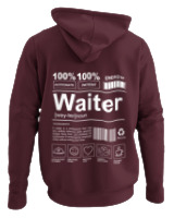 Φούτερ με κουκούλα - Waiter - Color Thumbnail Marron