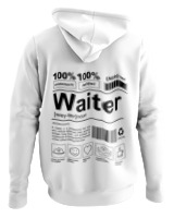 Φούτερ με κουκούλα - Waiter - Color Thumbnail ΄Ασπρο