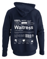 Φούτερ με κουκούλα - Waitress - Color Thumbnail Navy Blue