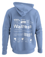 Φούτερ με κουκούλα - Waitress - Color Thumbnail Blue Carolina