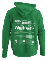 Φούτερ με κουκούλα - Waitress - Color Thumbnail Kelly Green