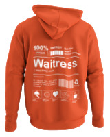 Φούτερ με κουκούλα - Waitress - Color Thumbnail Orange