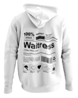 Φούτερ με κουκούλα - Waitress - Color Thumbnail ΄Ασπρο