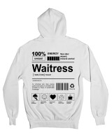 Ζακέτα Φούτερ με κουκούλα - Waitress - Color Thumbnail 'Ασπρο