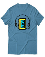 T-Shirt Αντρικό - Walkman - Color Thumbnail Τιρκουάζ