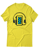 T-Shirt Αντρικό - Walkman - Color Thumbnail Κίτρινο