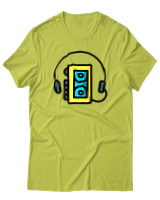 T-Shirt Αντρικό - Walkman - Color Thumbnail Λαχανί